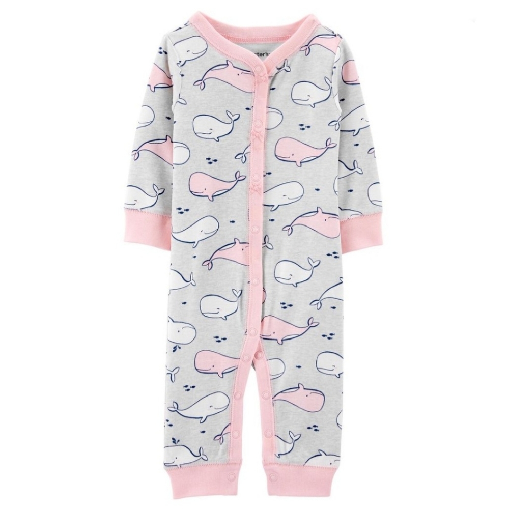 Carter's Whale Snap Front Footless Sleep & Play